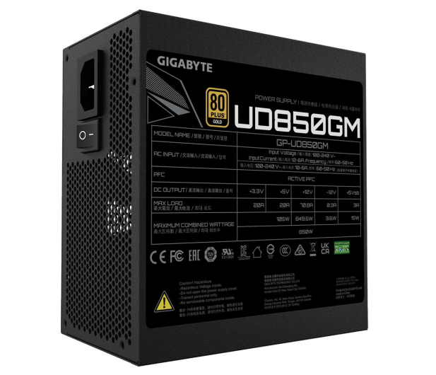 Gigabyte UD850GM 850W 80 Plus Gold - 728871 - zdjęcie 6